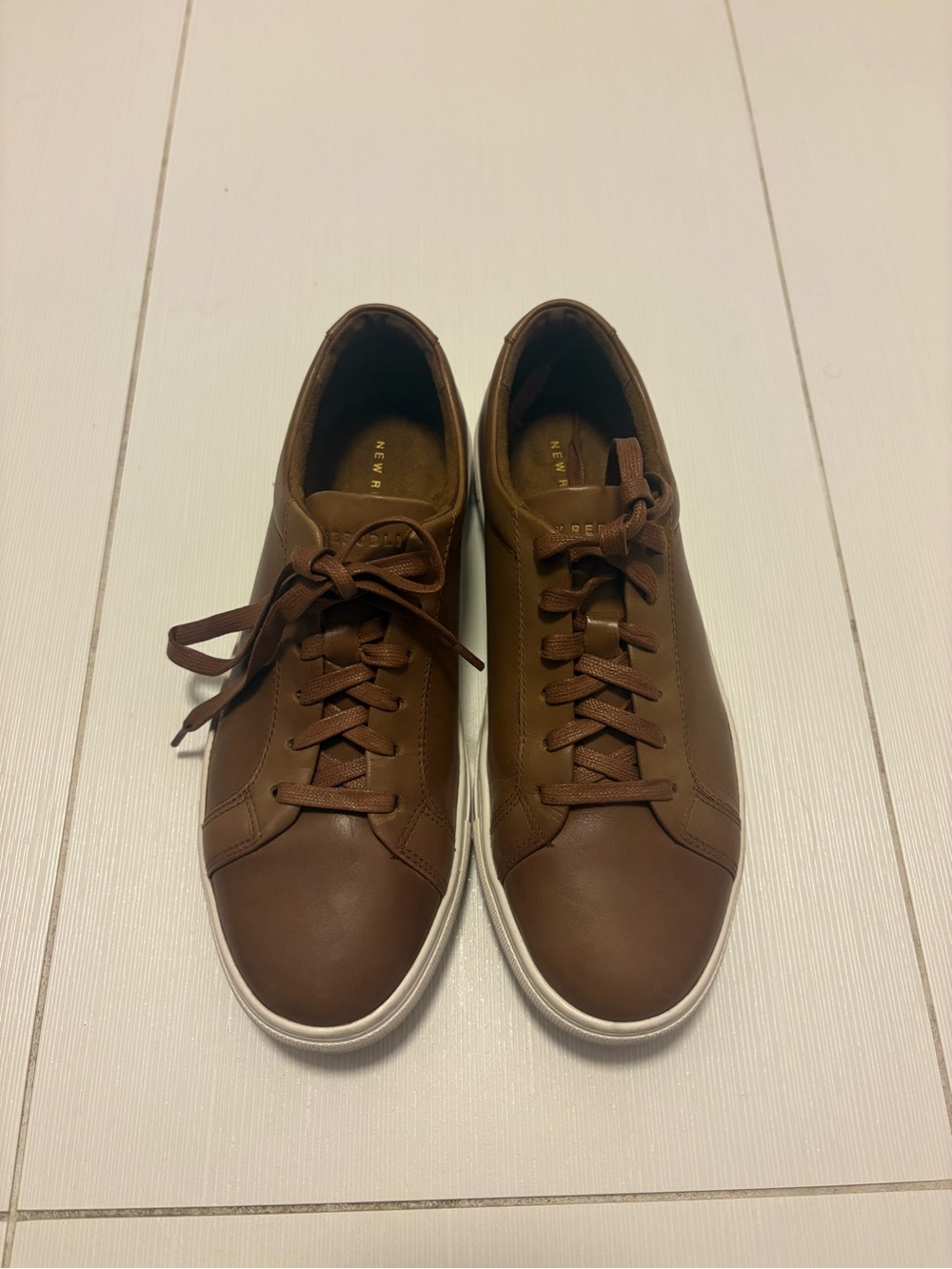 Brown Leather Sneakers